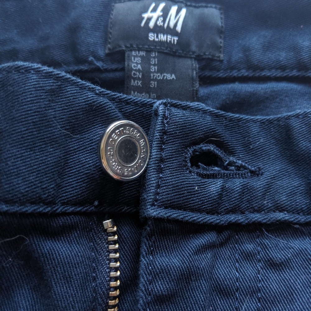 Mens Chinos NAVY BLUE